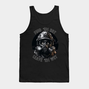 Firefighter Birthday Funny Find Them Hot Leave Them Wet Monochrome Tank Top